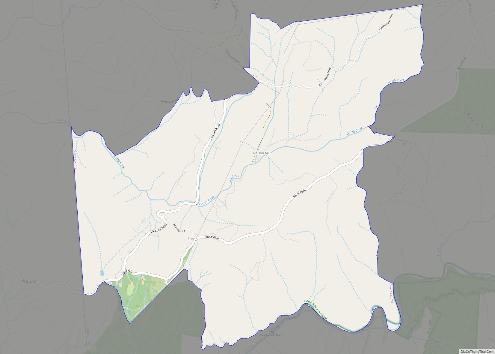 Map of Pike CDP