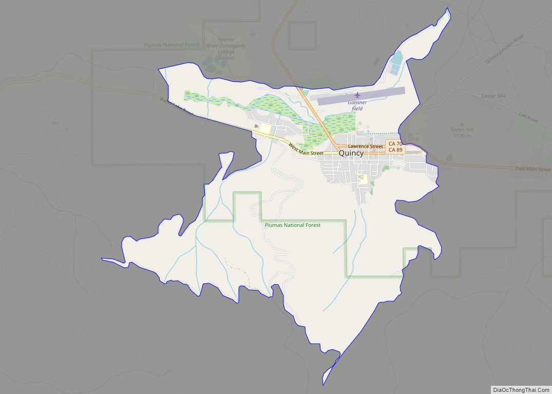 Map of Quincy CDP