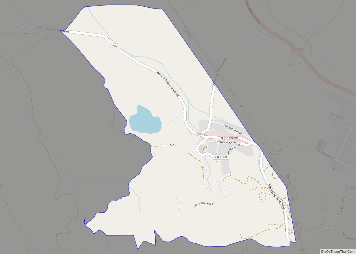 Map of Randsburg CDP
