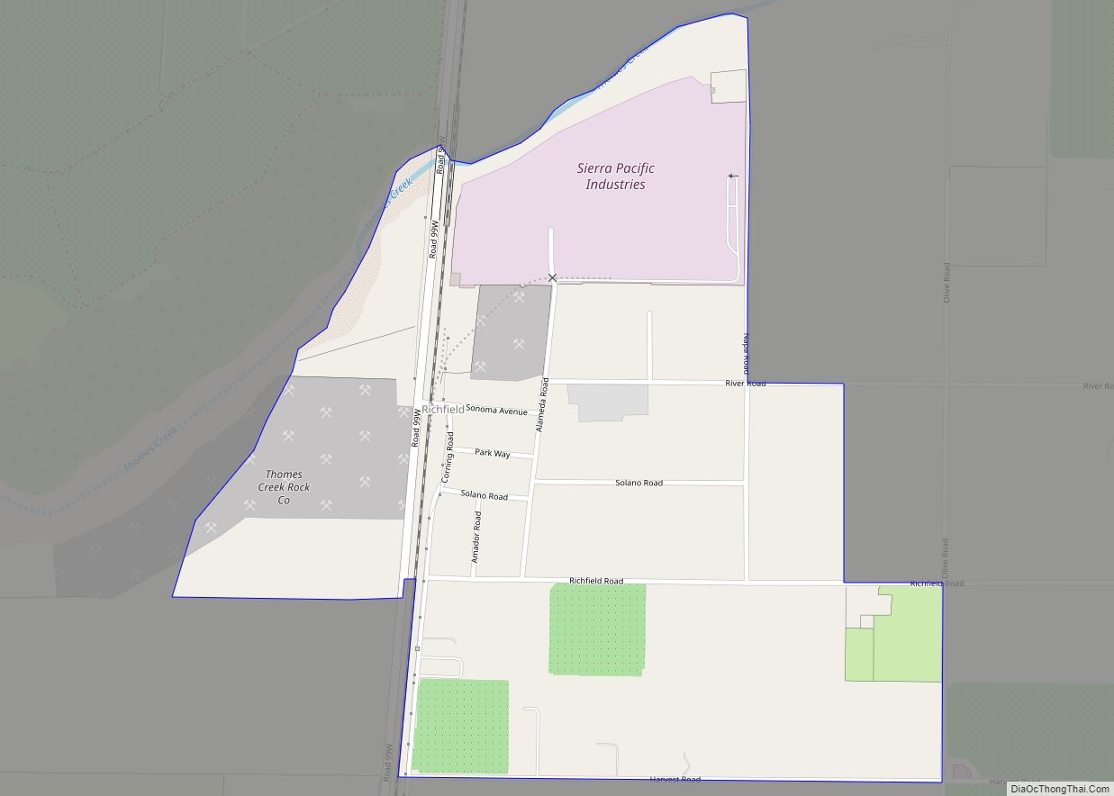 Map of Richfield CDP