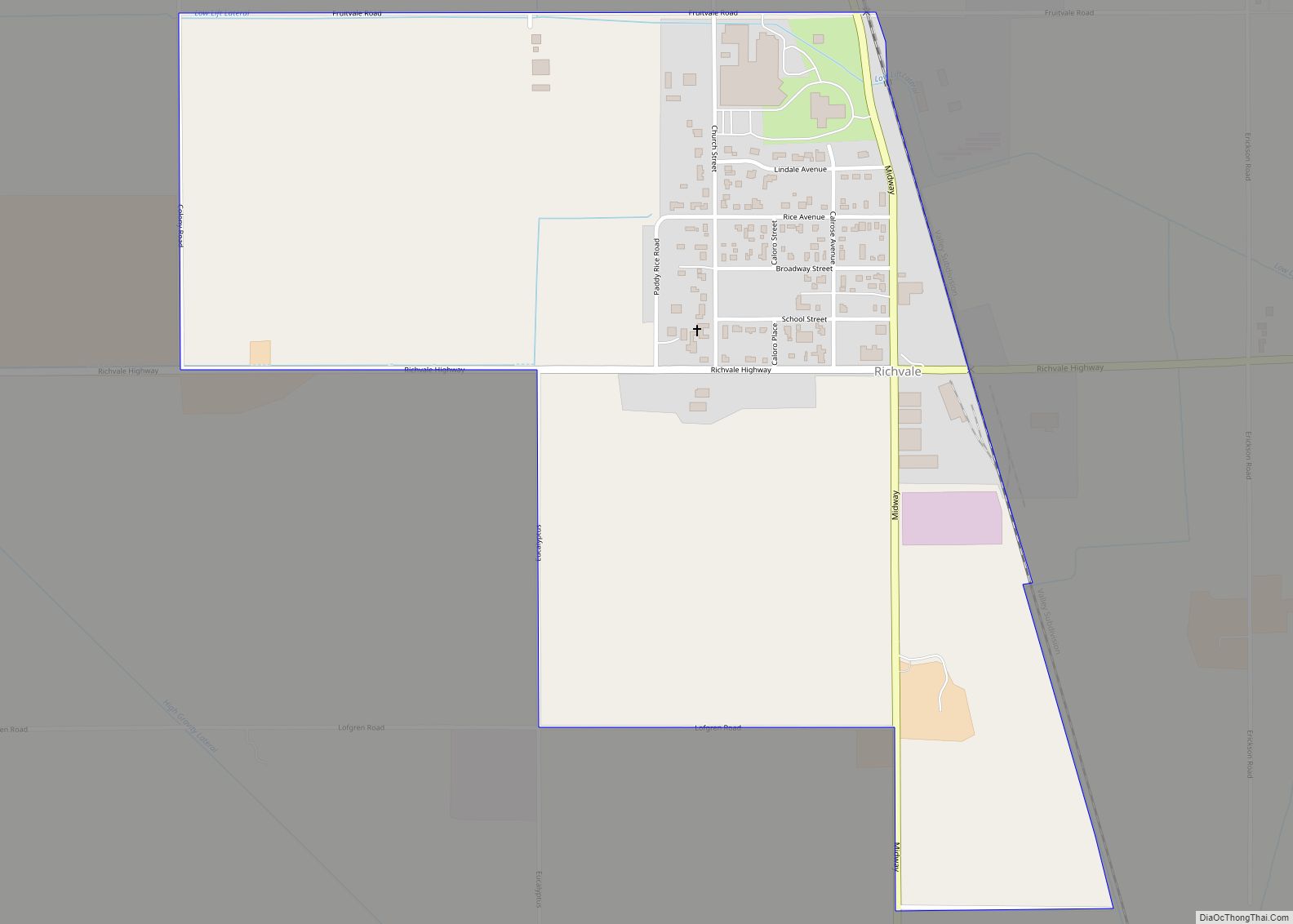 Map of Richvale CDP