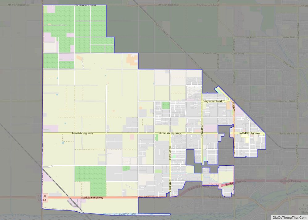 Map of Rosedale CDP