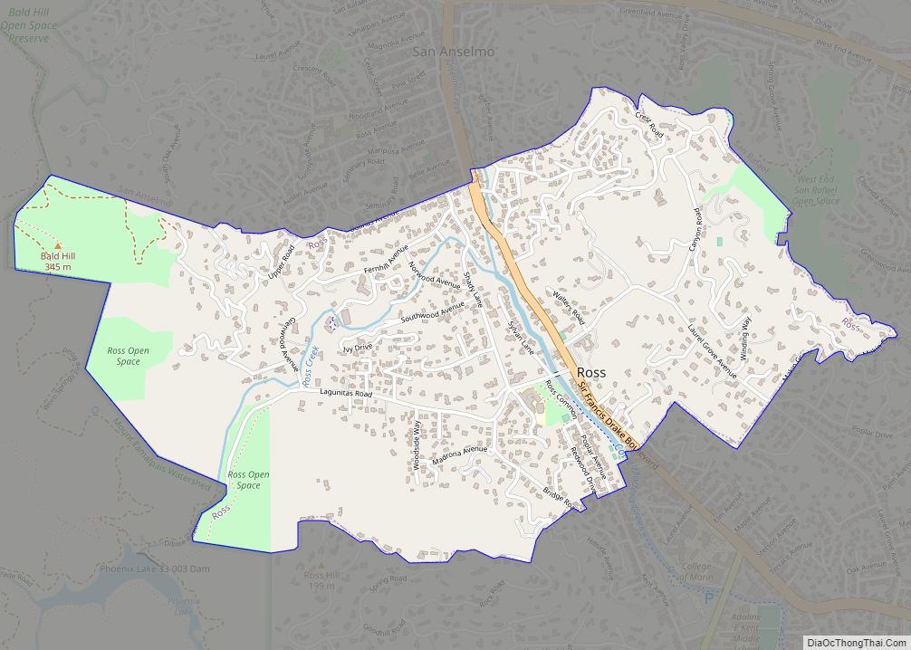 Map of Ross town