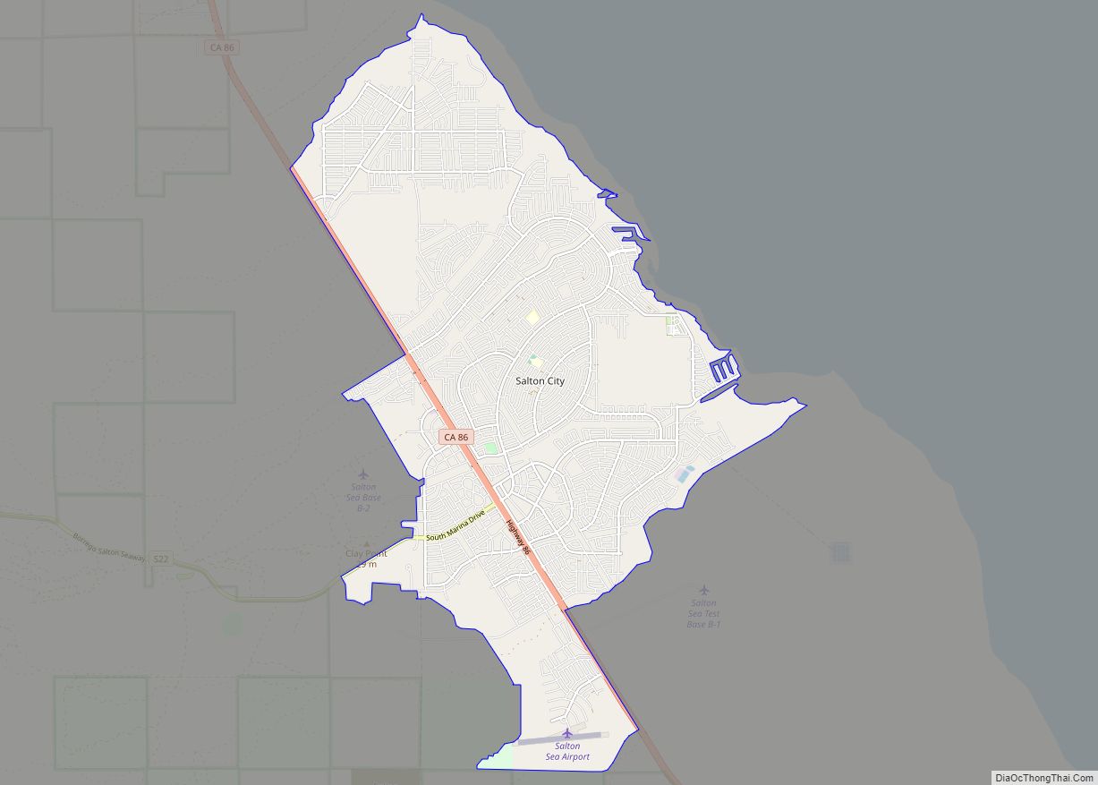 Map of Salton City CDP