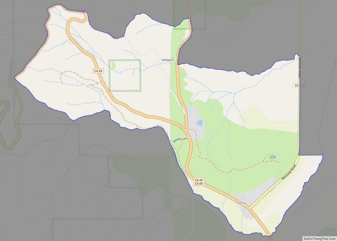 Map of Sattley CDP