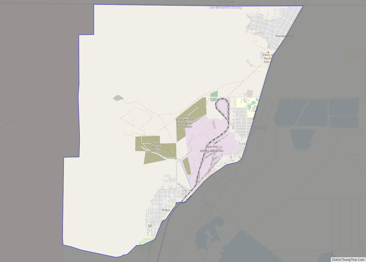Map of Searles Valley CDP