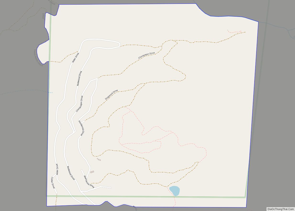 Map of Sequoia Crest CDP