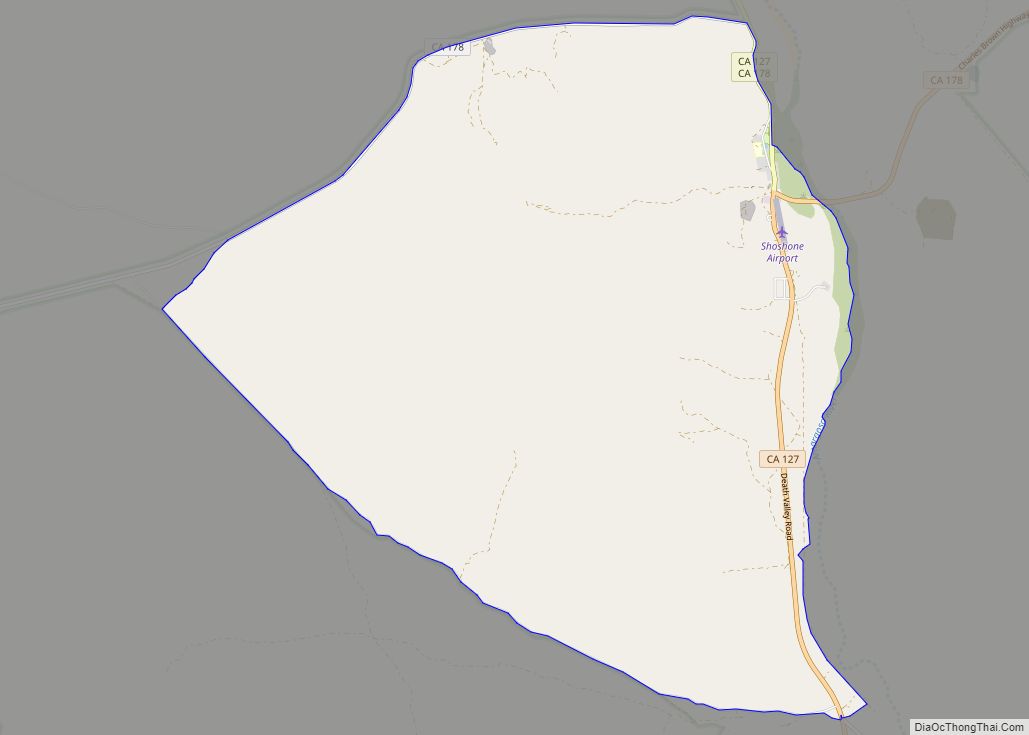 Map of Shoshone CDP