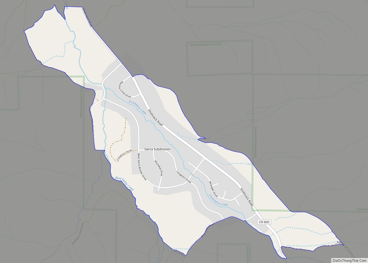Map of Sierra Brooks CDP