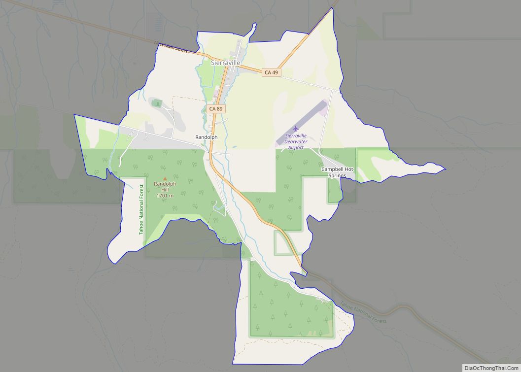 Map of Sierraville CDP
