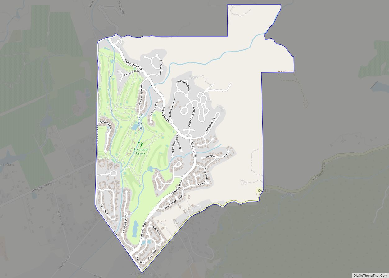 Map of Silverado Resort CDP