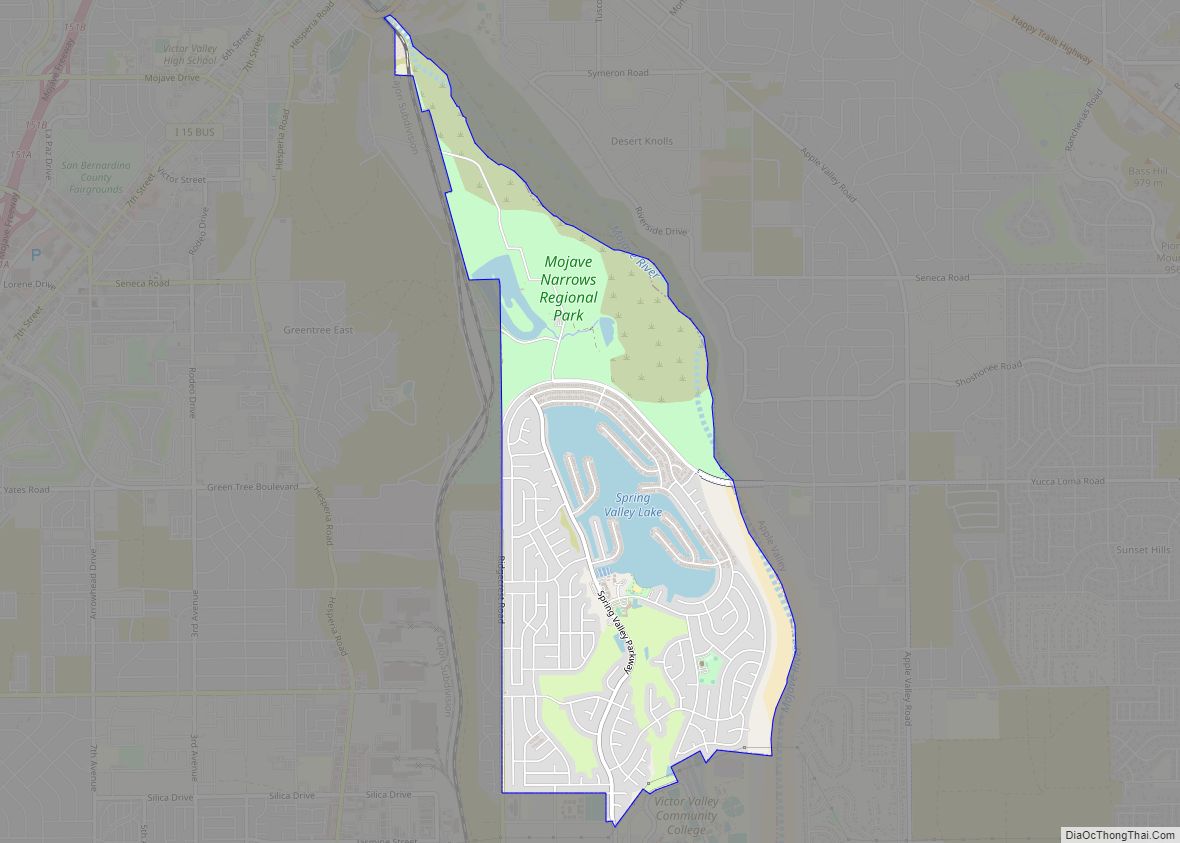 Map of Spring Valley Lake CDP