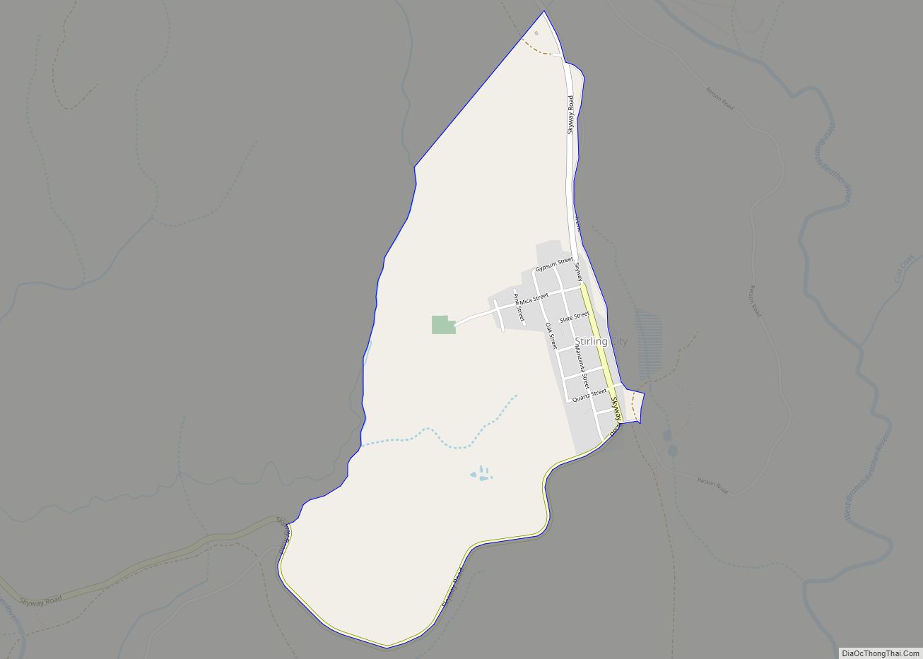 Map of Stirling City CDP