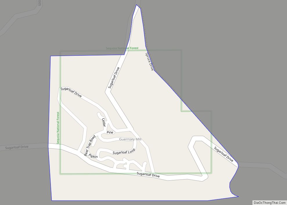 Map of Sugarloaf Saw Mill CDP