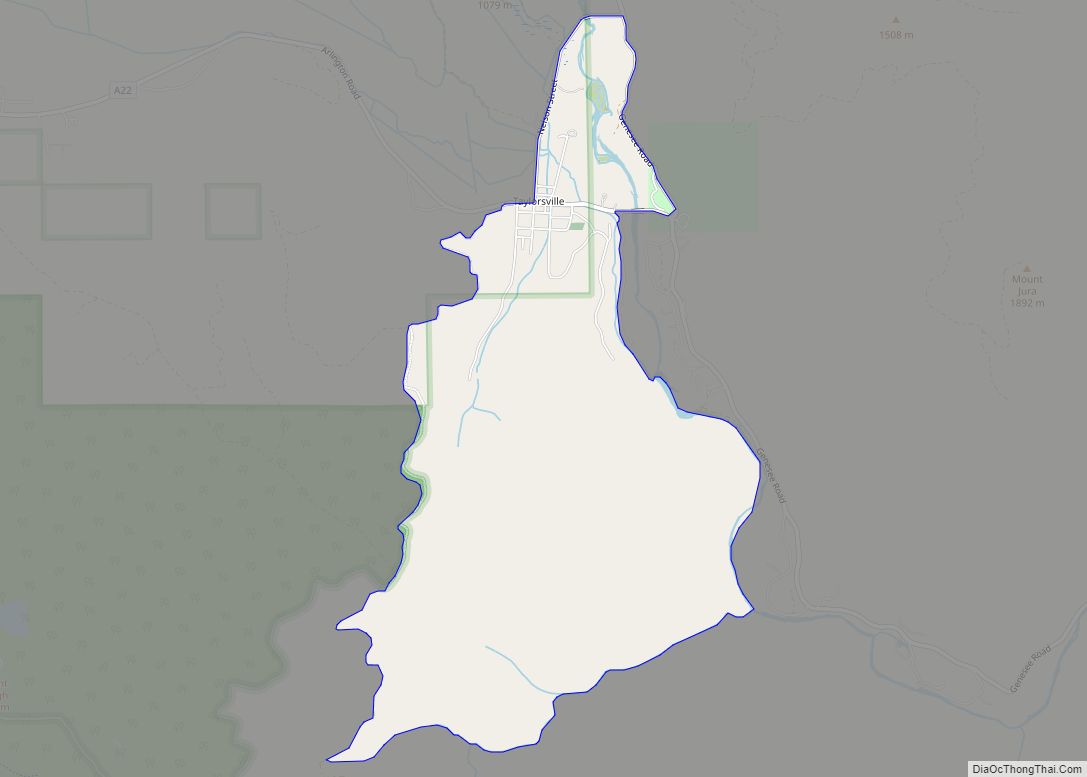 Map of Taylorsville CDP
