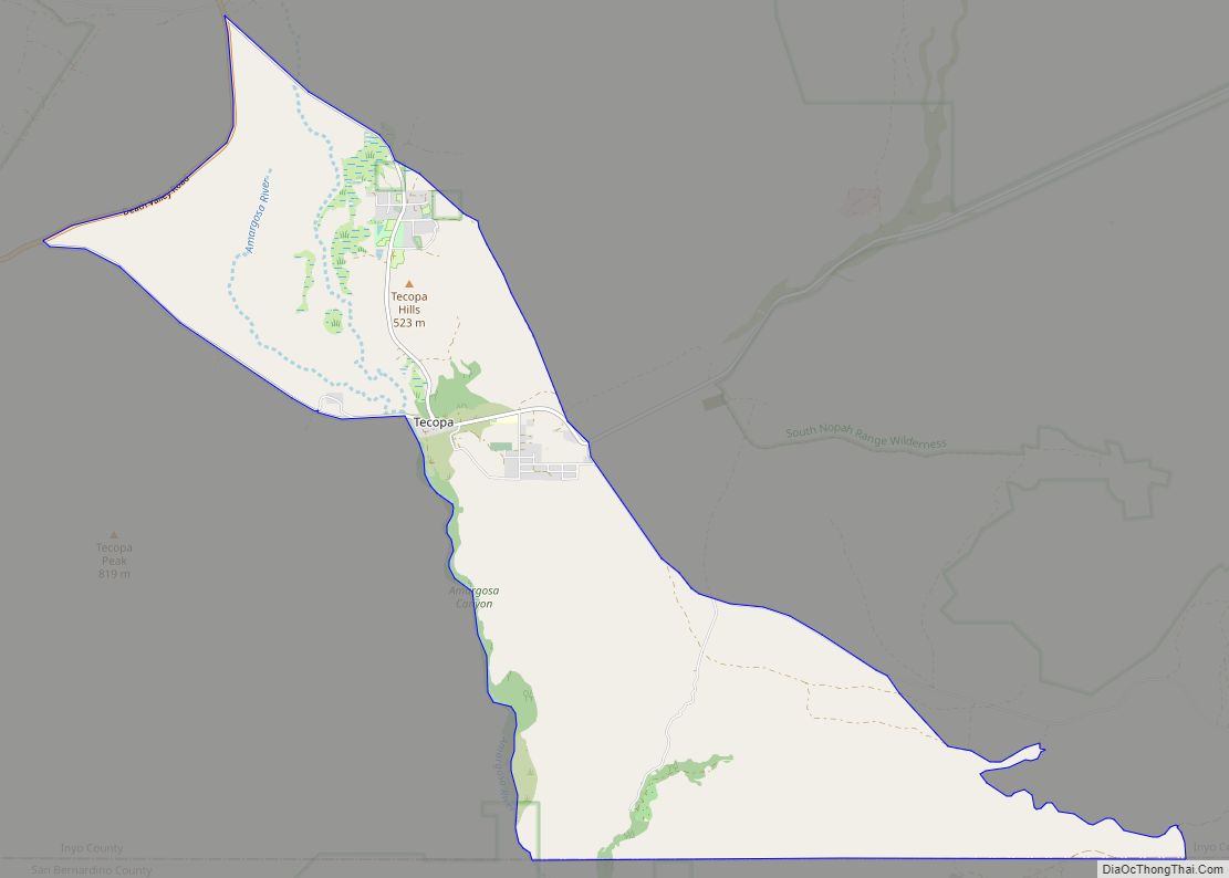Map of Tecopa CDP