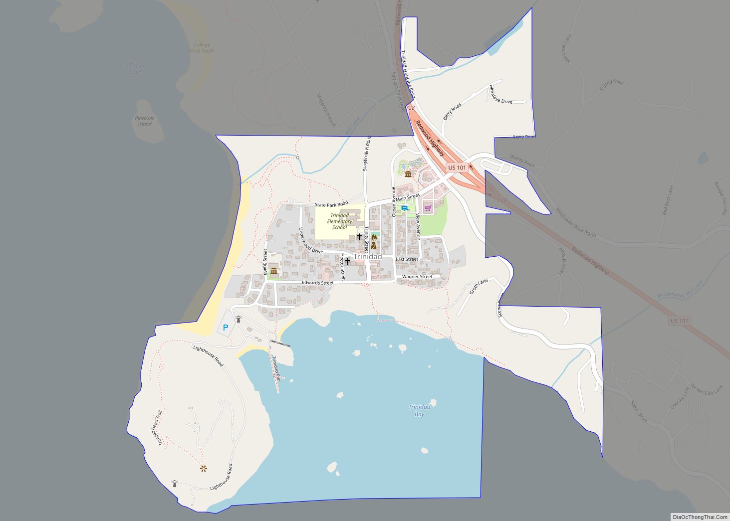 Map of Trinidad city