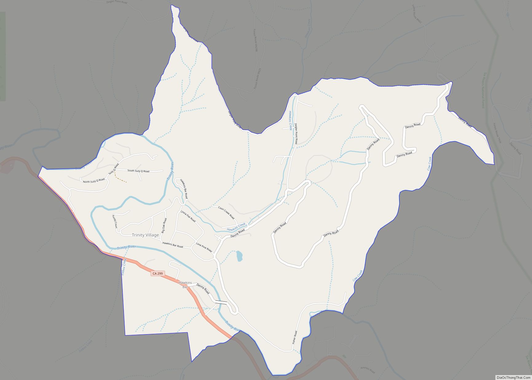 Map of Trinity Village CDP