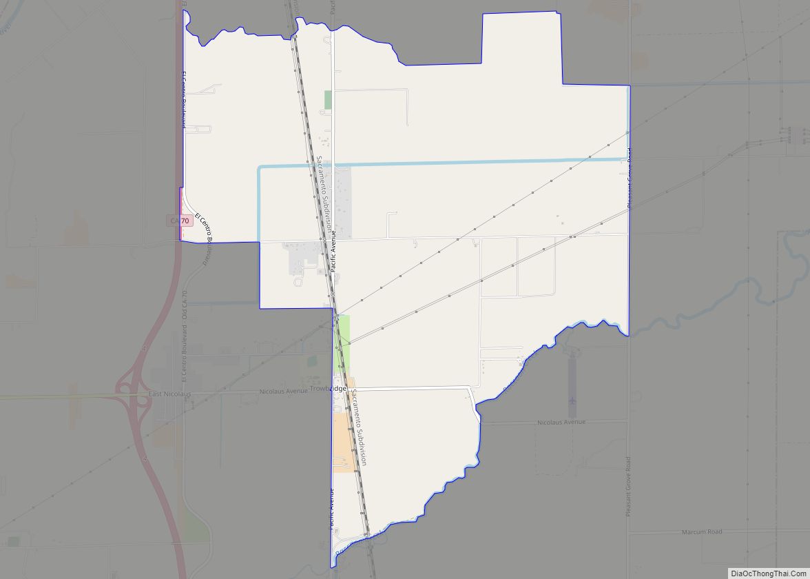 Map of Trowbridge CDP