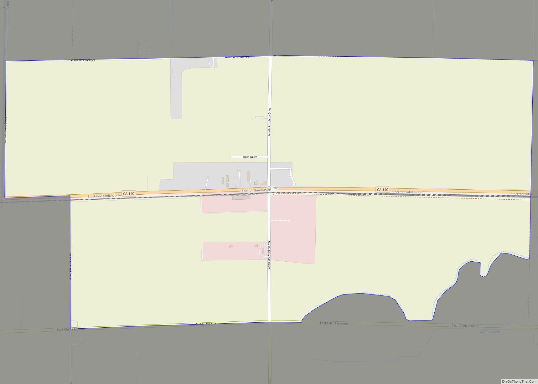 Map of Tuttle CDP