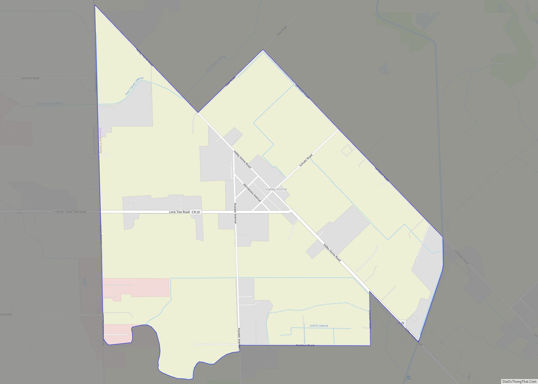 Map of Valley Home CDP