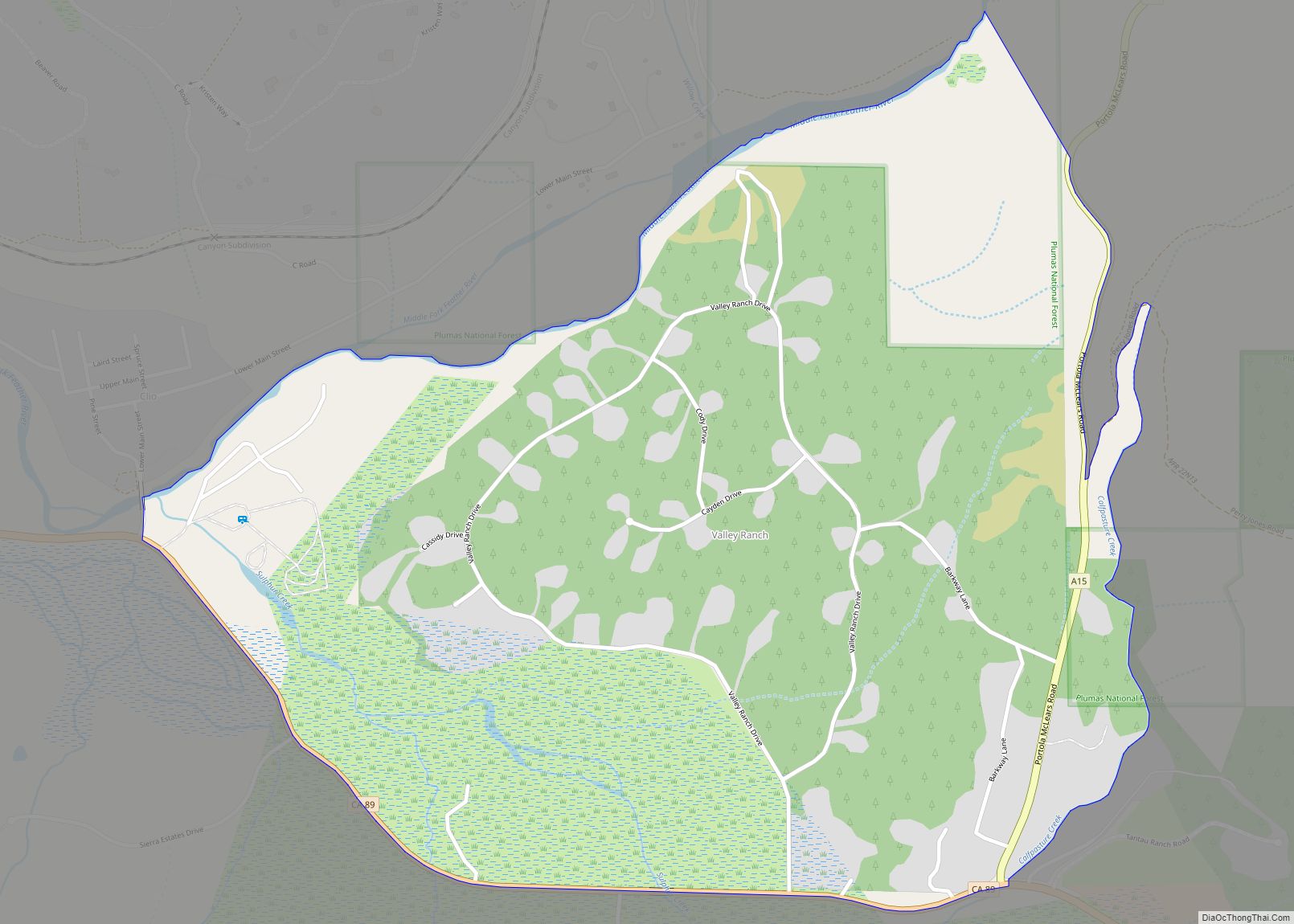 Map of Valley Ranch CDP