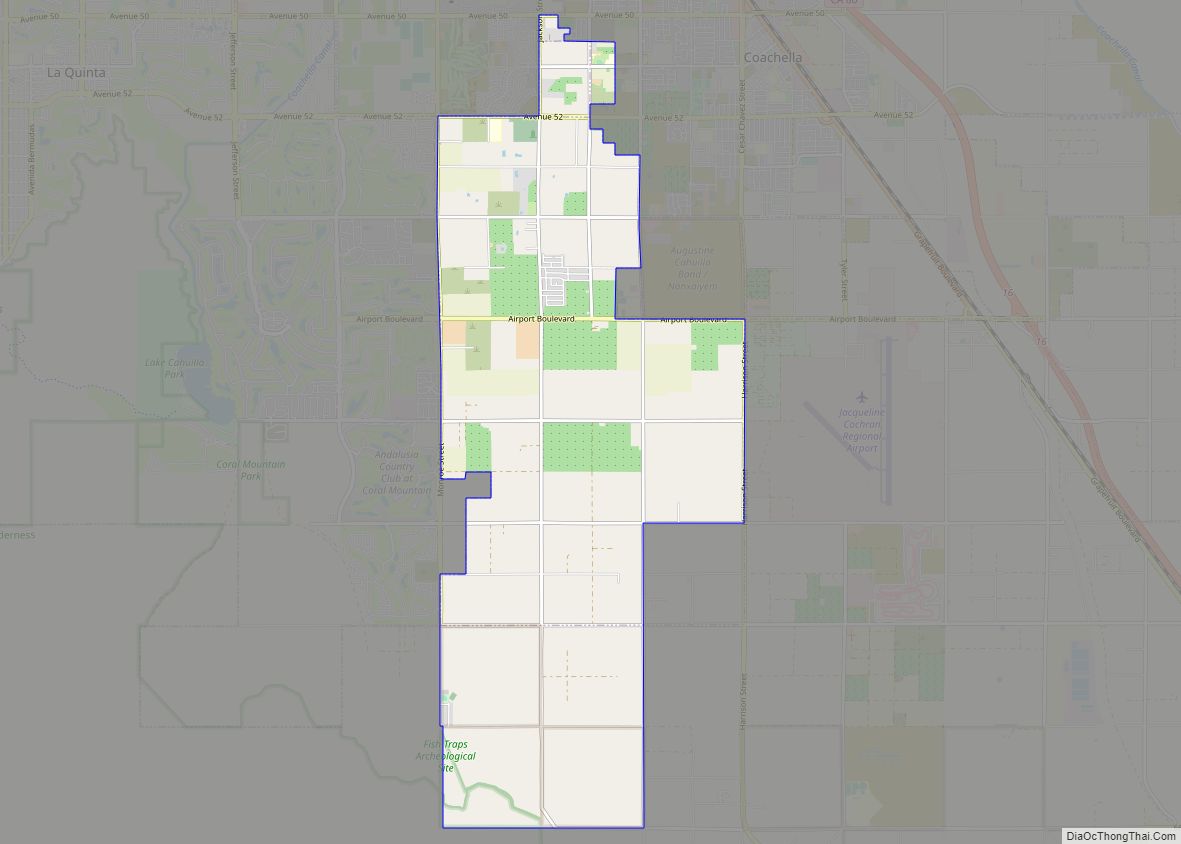 Map of Vista Santa Rosa CDP