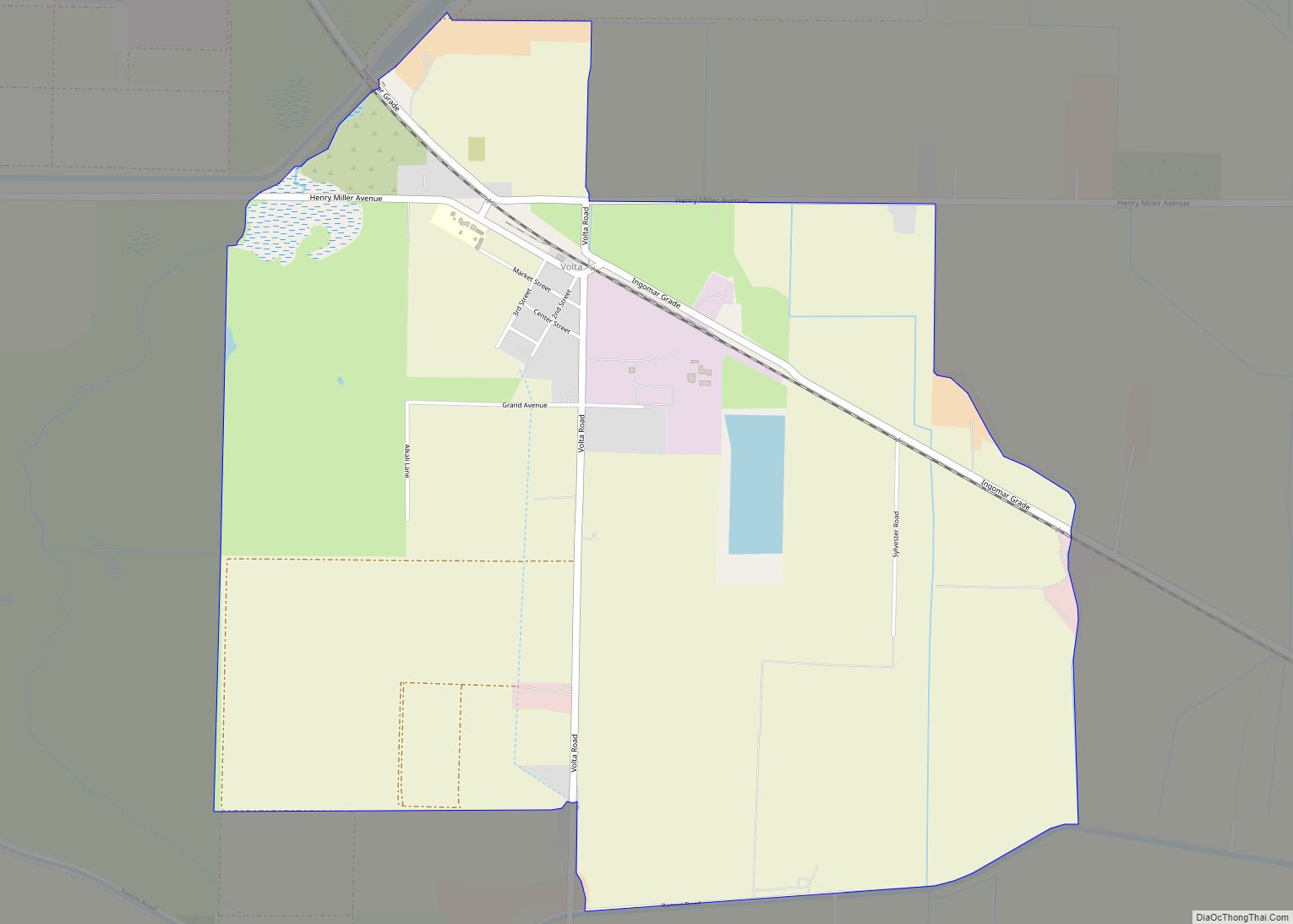 Map of Volta CDP