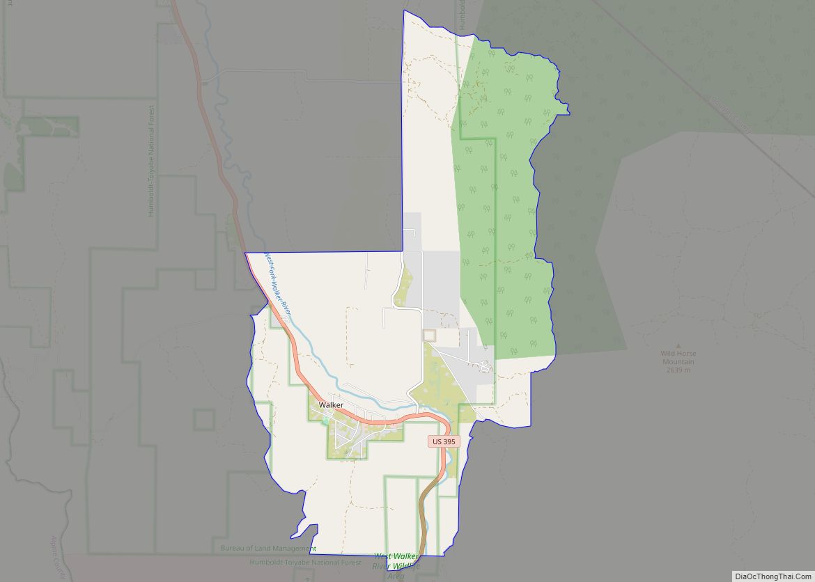 Map of Walker CDP