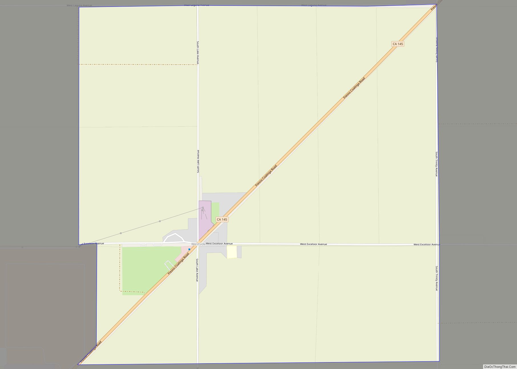 Map of Westside CDP