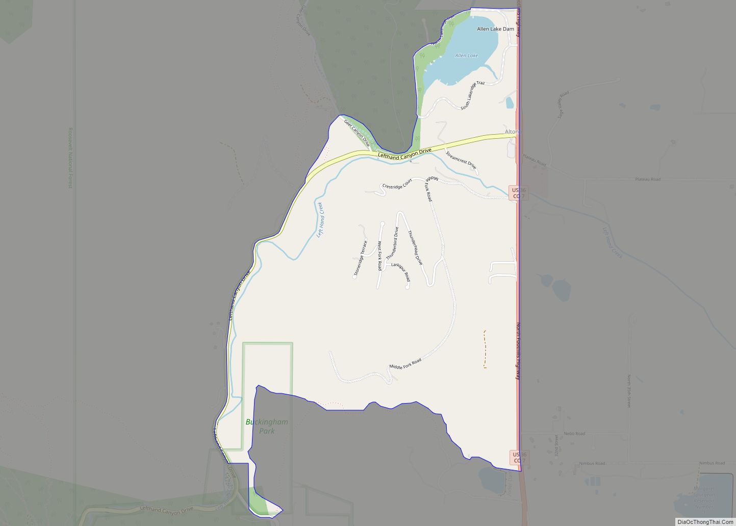 Map of Altona CDP