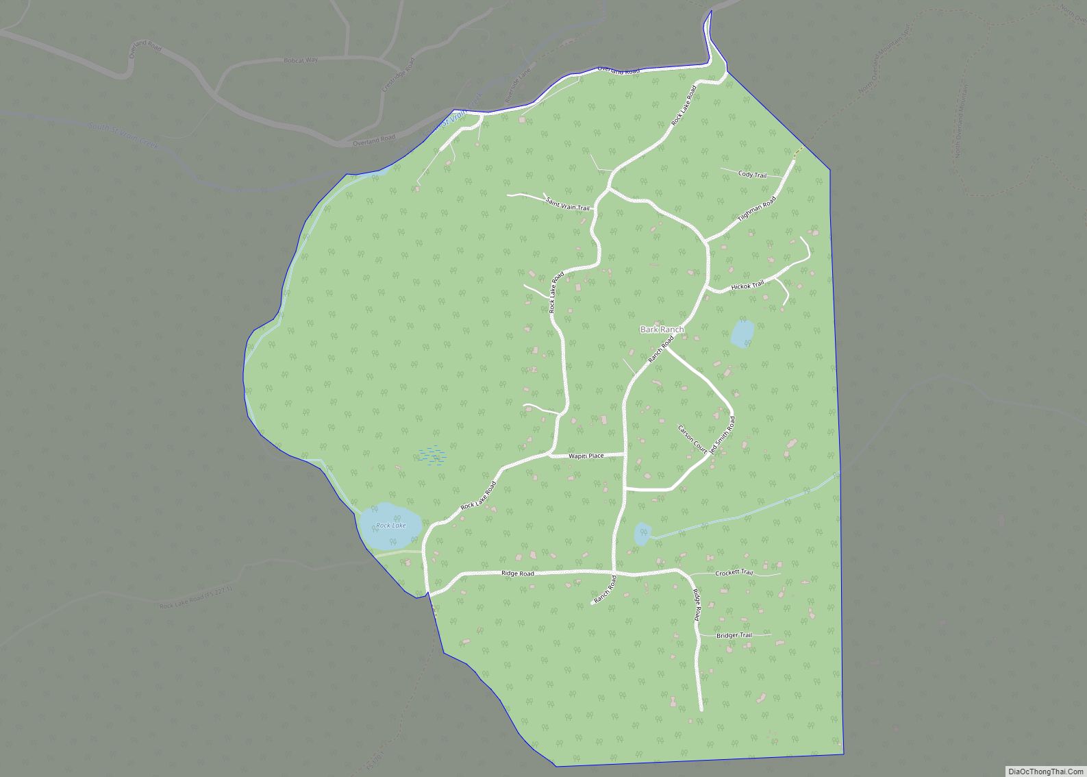Map of Bark Ranch CDP
