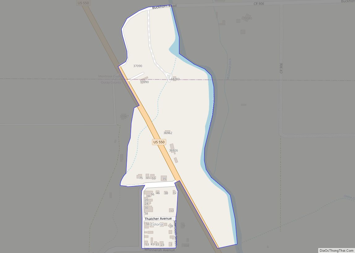 Map of Colona CDP