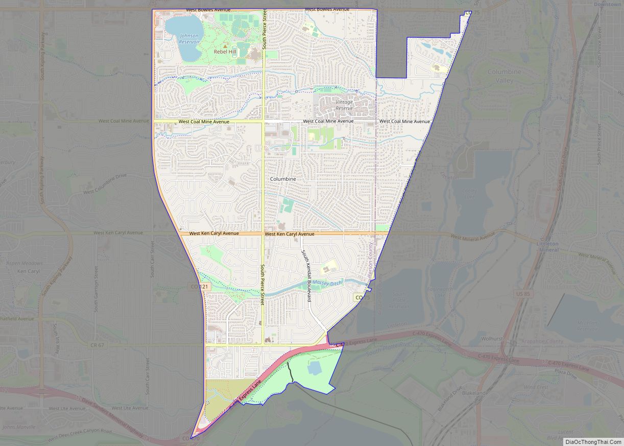 Map of Columbine CDP