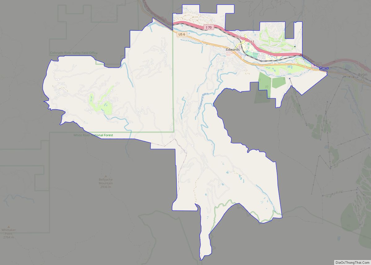 Map of Edwards CDP
