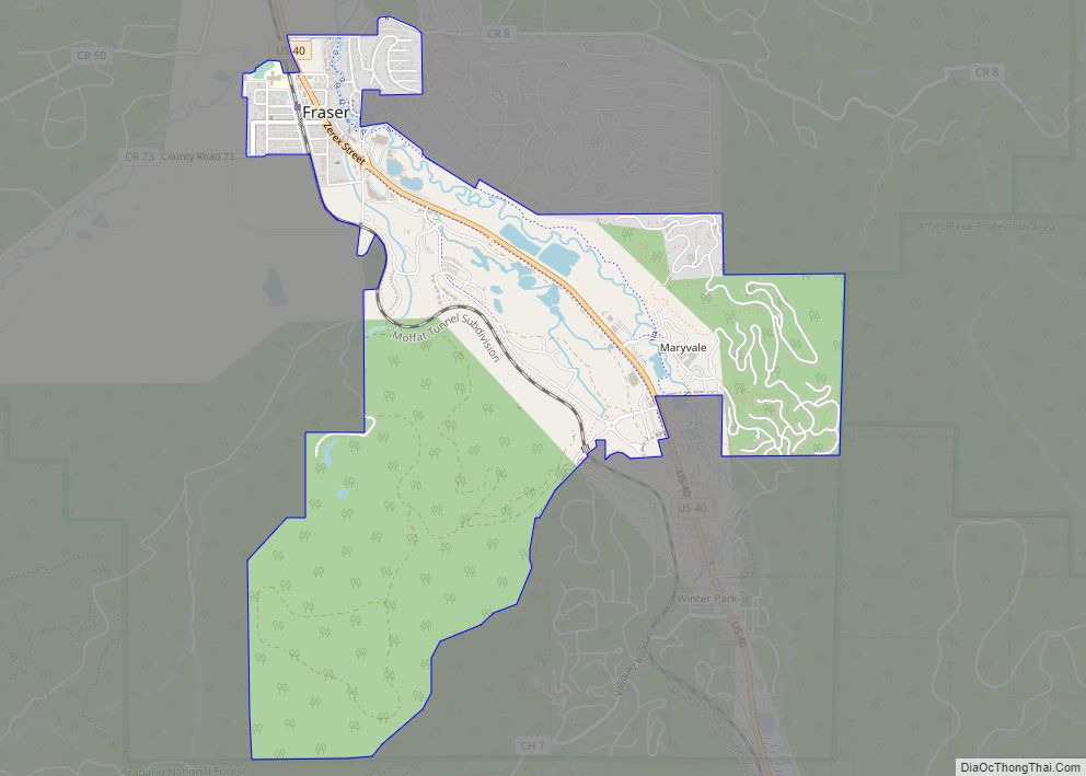 Map of Fraser town