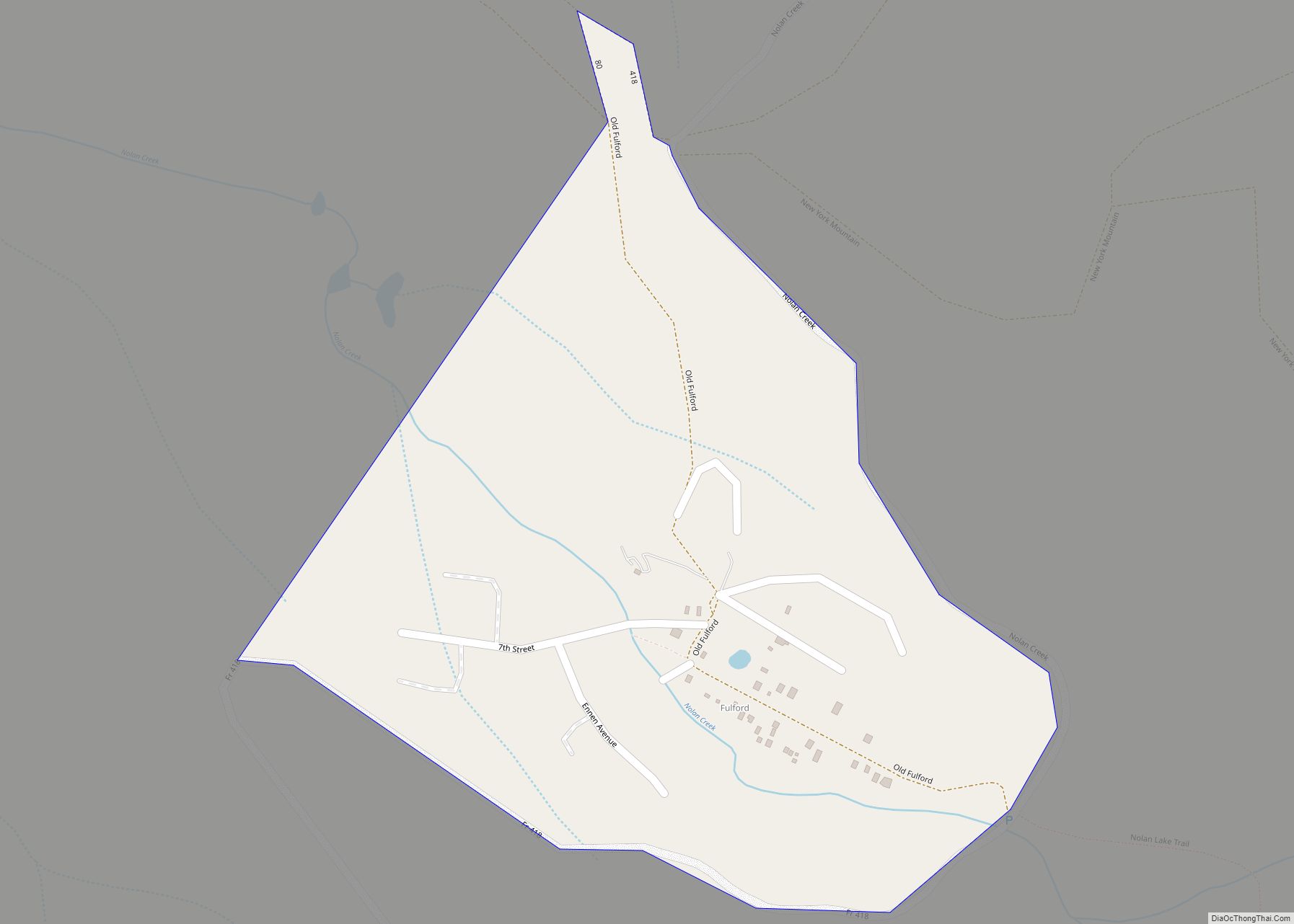 Map of Fulford CDP