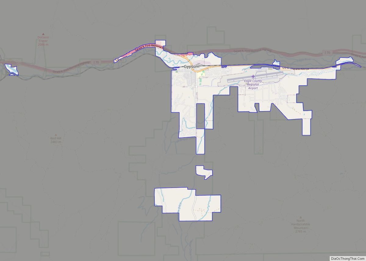 Map of Gypsum town