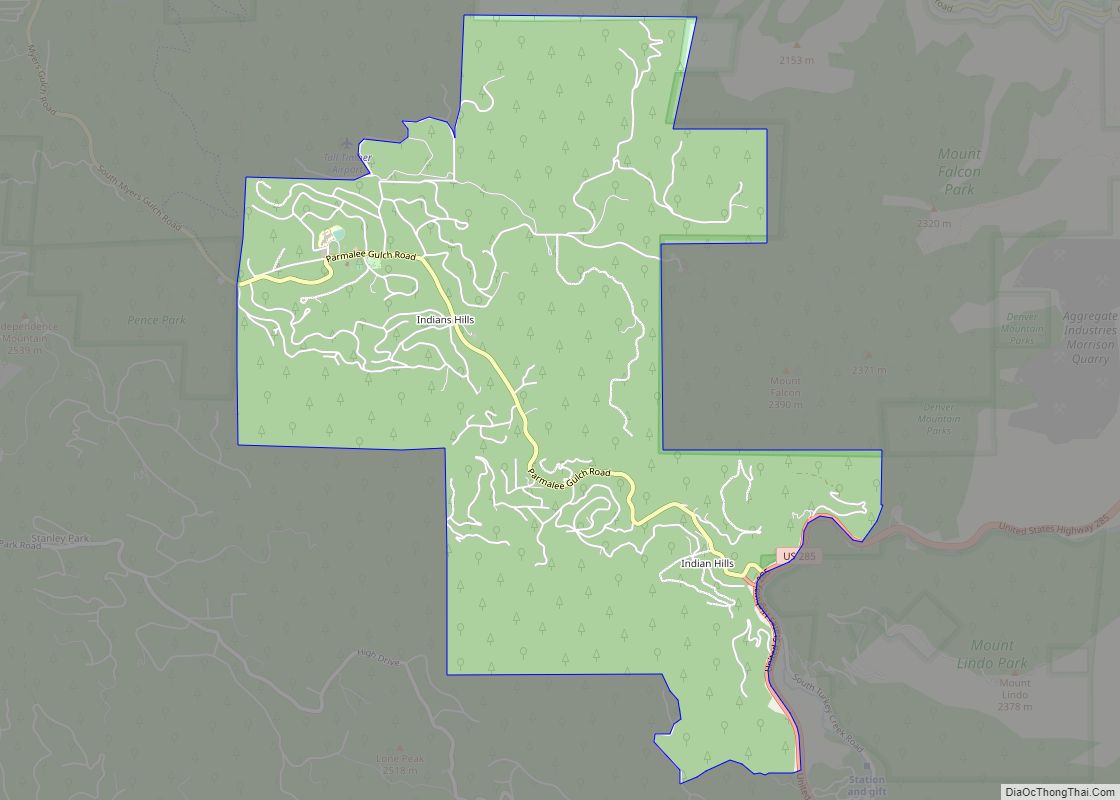 Map of Indian Hills CDP