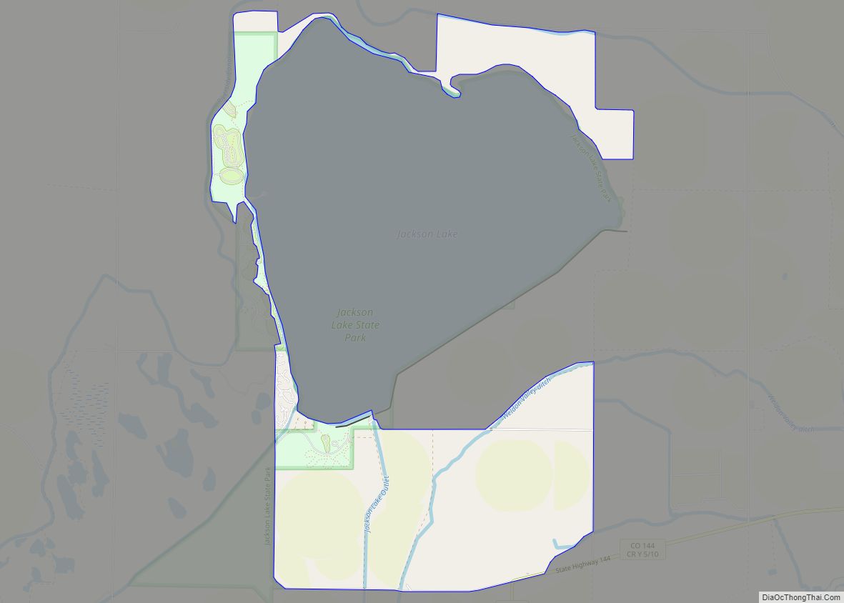 Map of Jackson Lake CDP