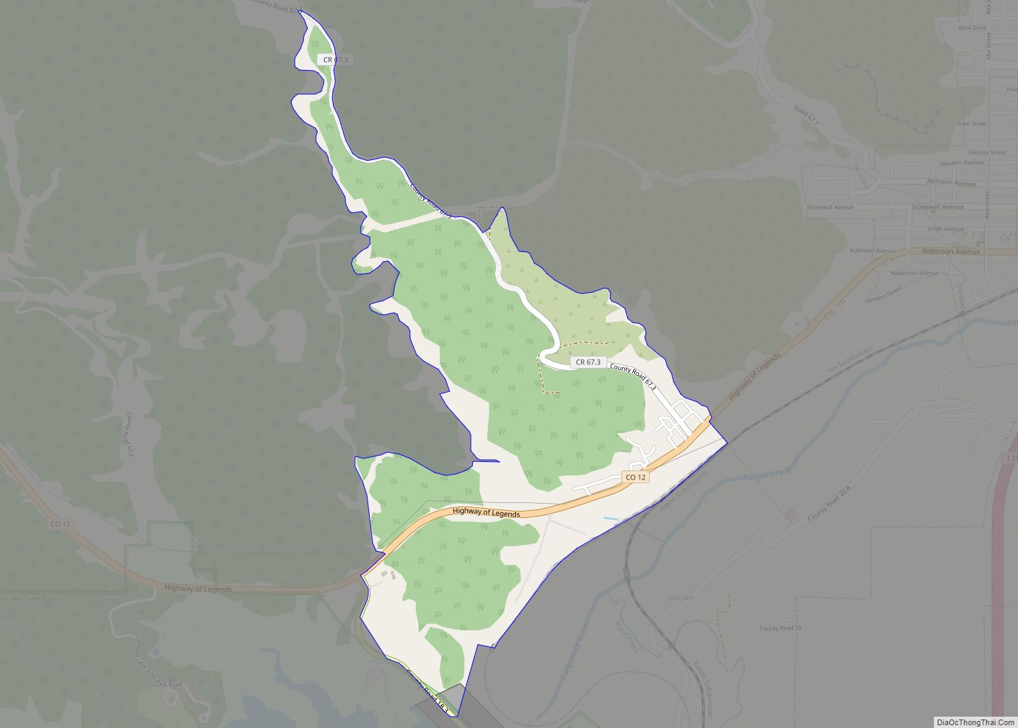 Map of Jansen CDP