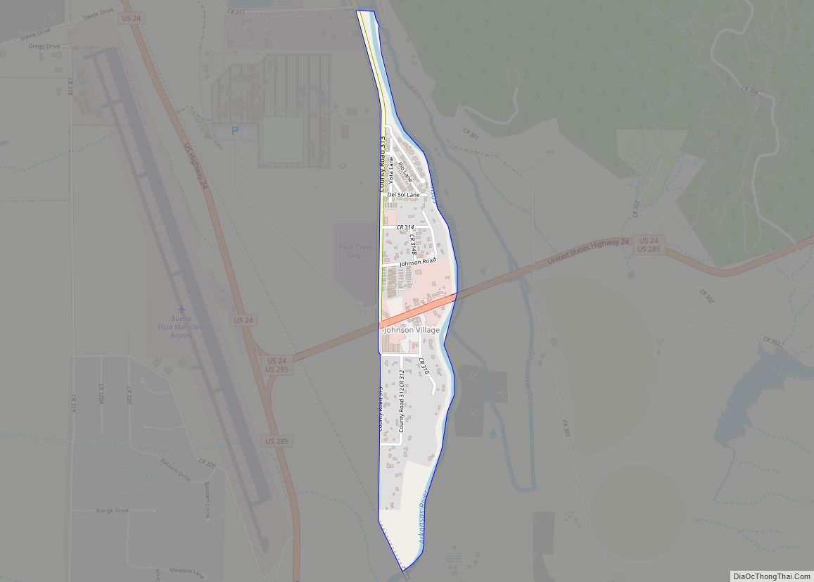 Map of Johnson Village CDP