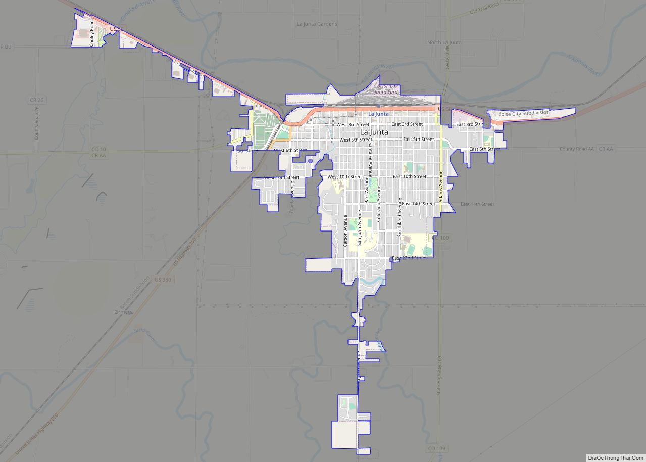 Map of La Junta city