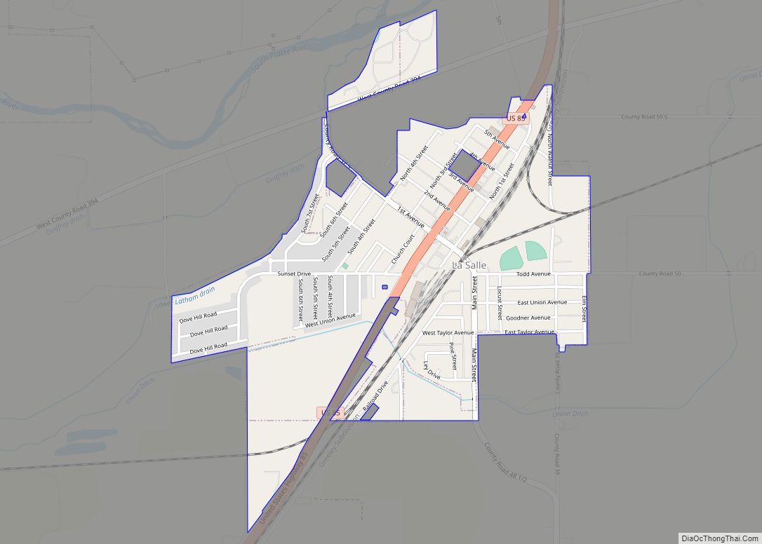 Map of La Salle town