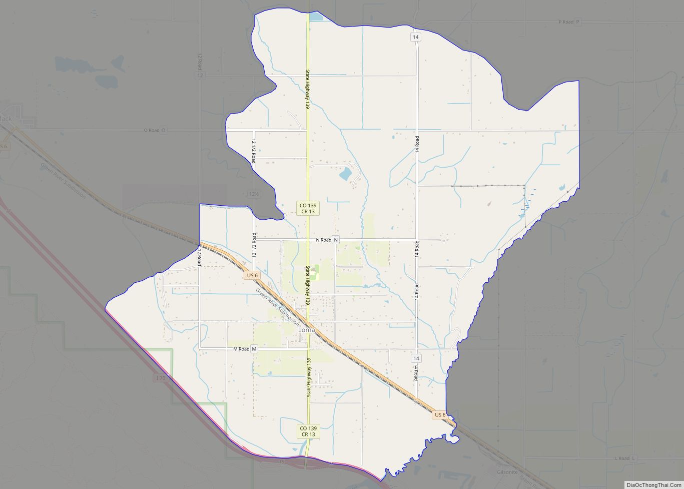 Map of Loma CDP