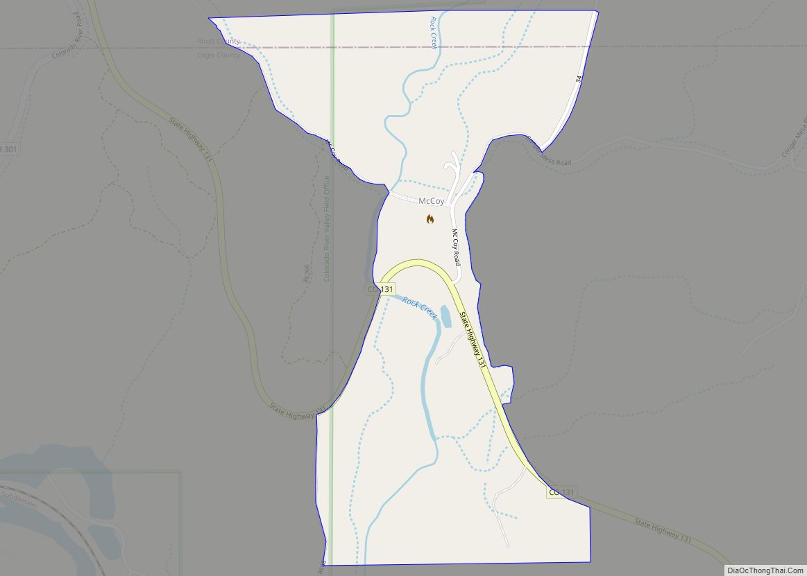 Map of McCoy CDP