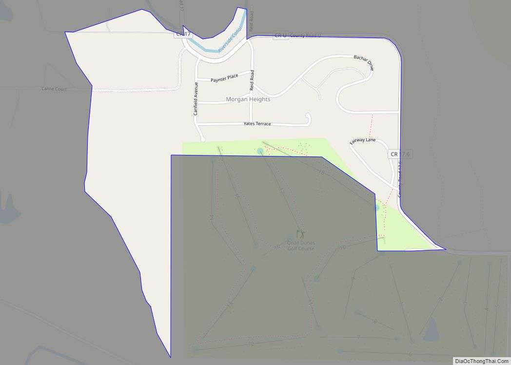 Map of Morgan Heights CDP
