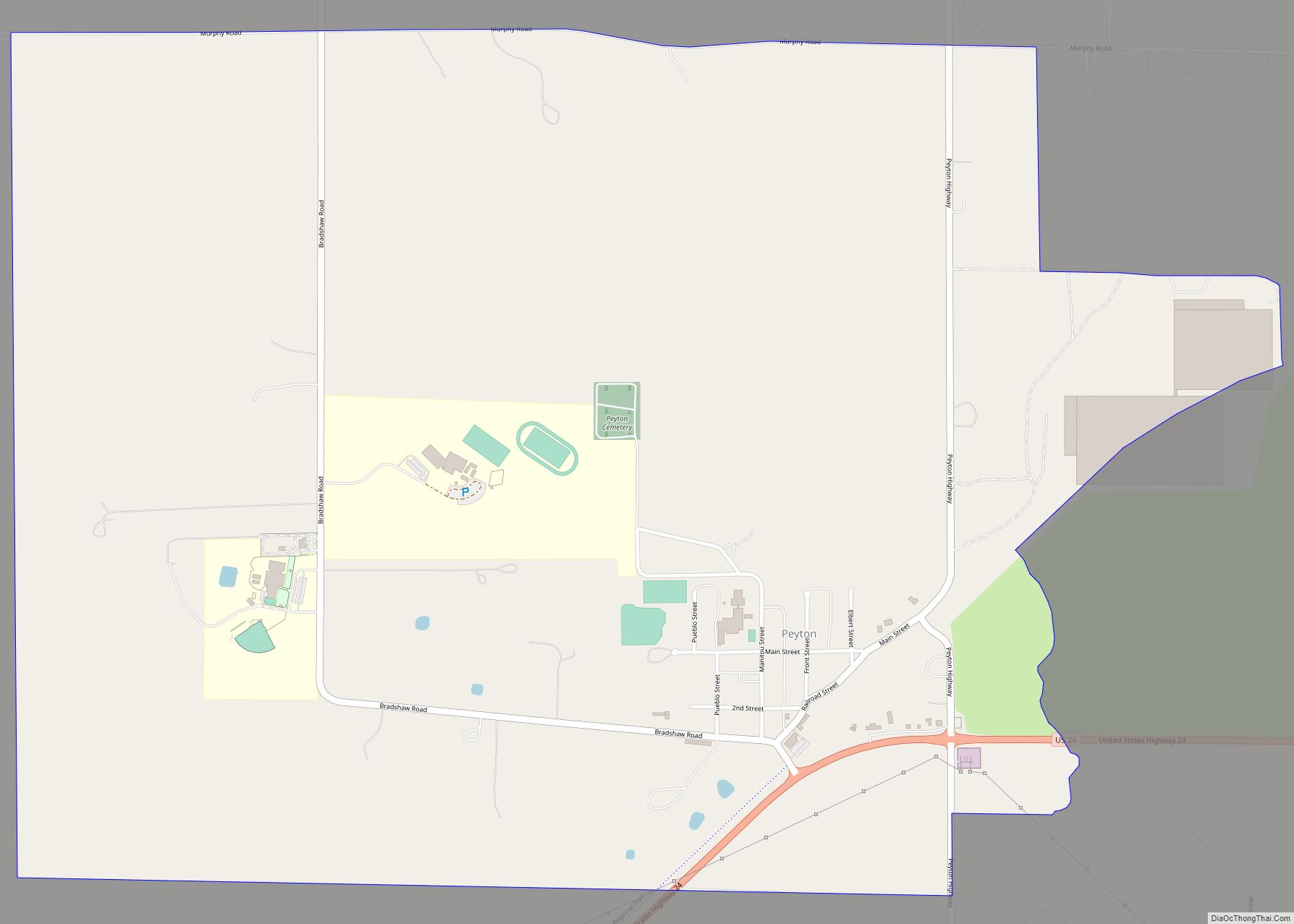 Map of Peyton CDP