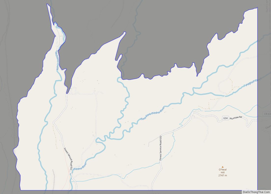 Map of Piedra CDP