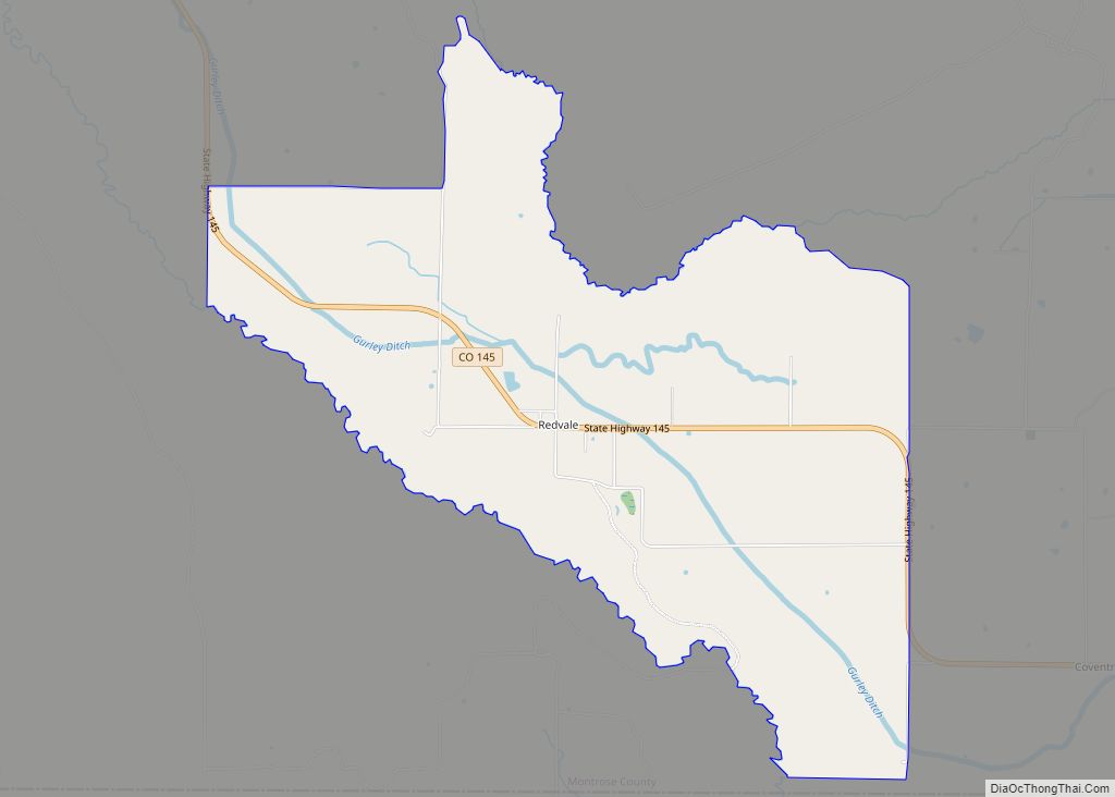 Map of Redvale CDP